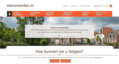 Desktop Screenshot of monumenten.nl