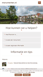 Mobile Screenshot of monumenten.nl
